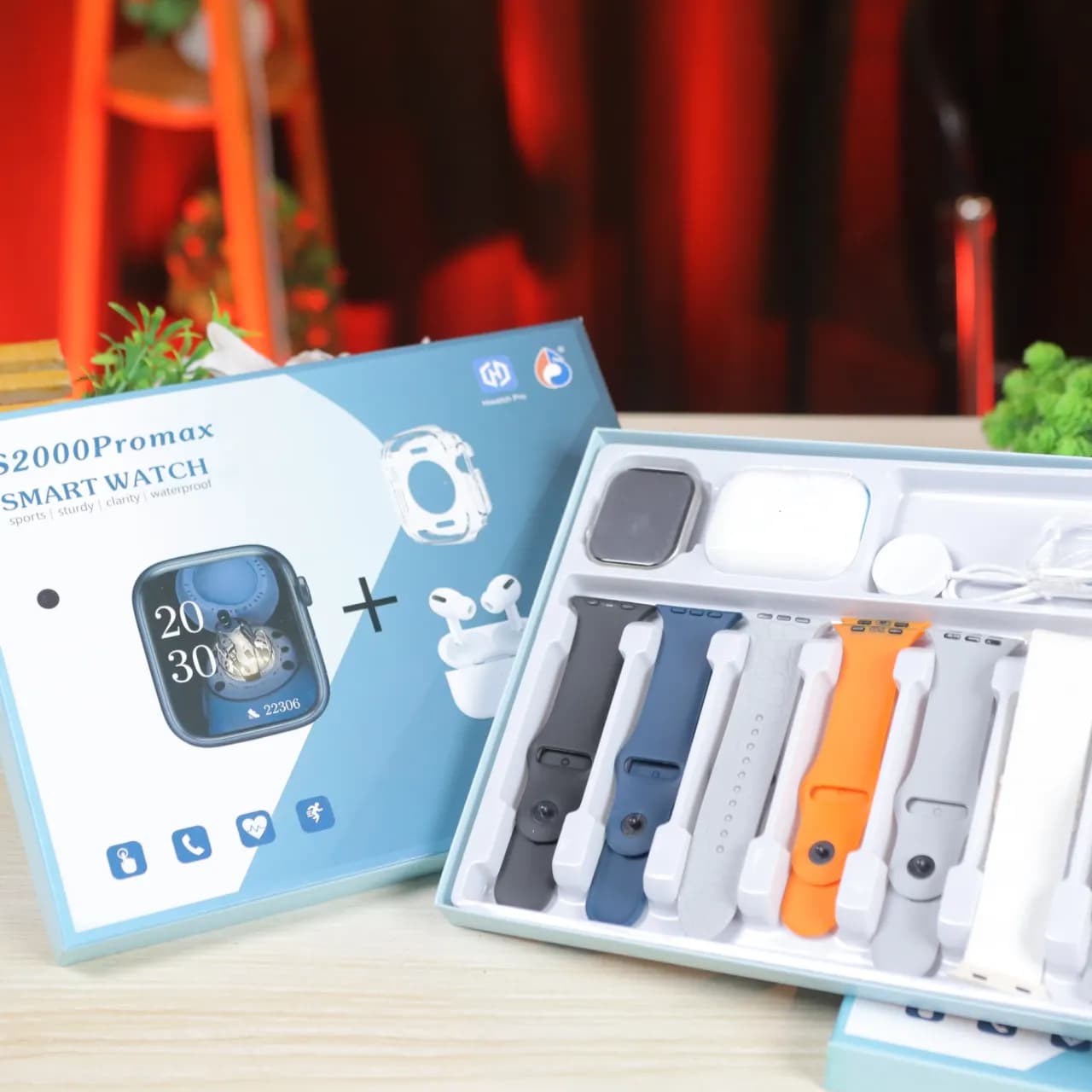 S2000 Pro Max Smart Watch 7-in-2 Edition + FREE AirPods 2nd Generation (Copy)